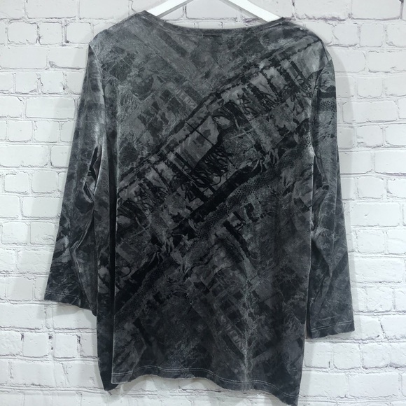 Chicos top blouse black and silver - Picture 7 of 7
